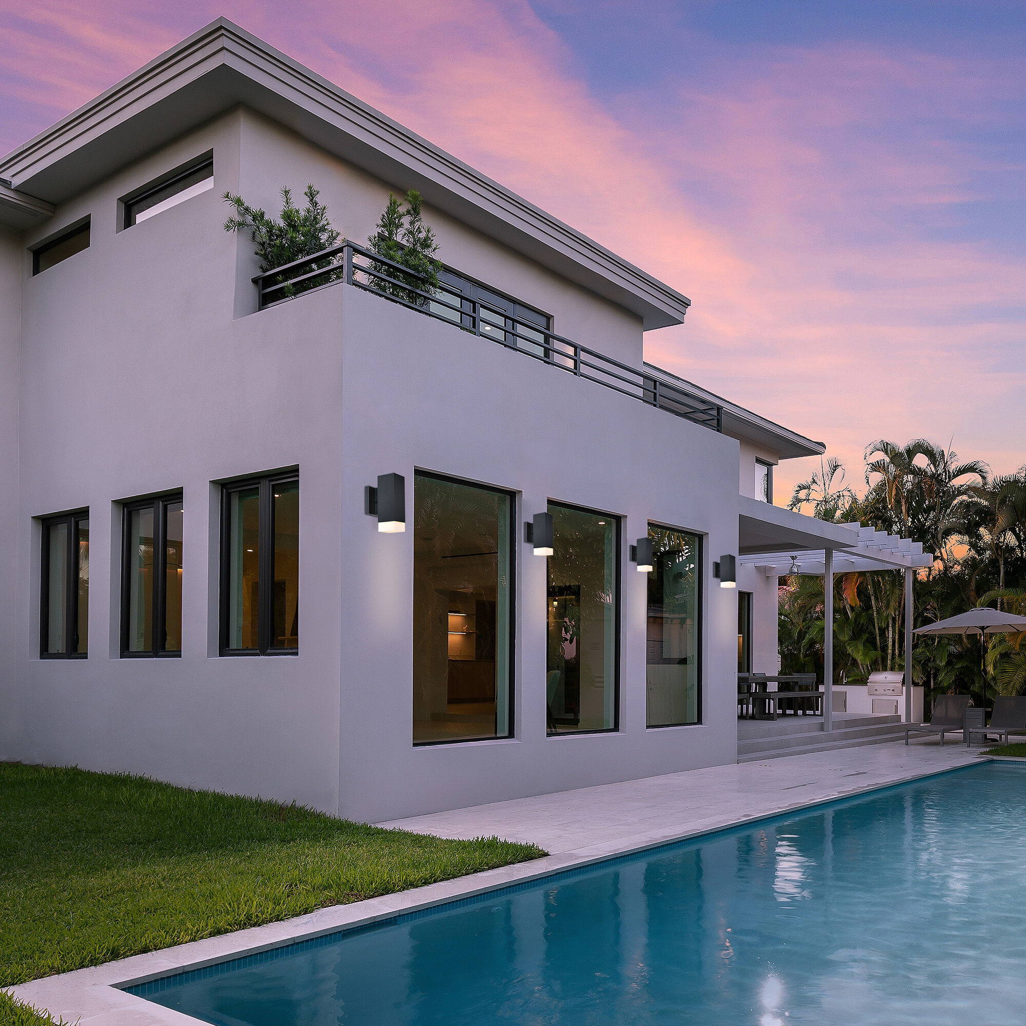 Willowsong 1 Light 14 inch Black Outdoor Wall Sconce